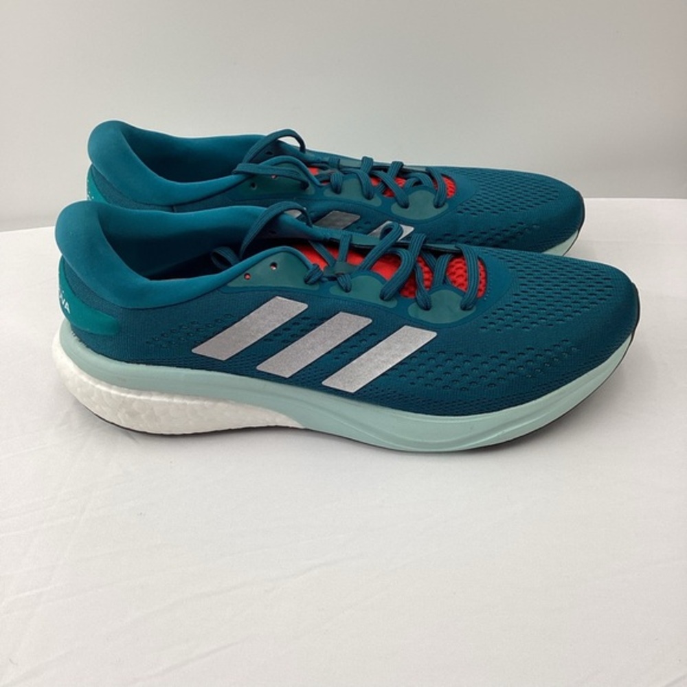 Adidas Supernova2 Teal Sneakers with White Accents